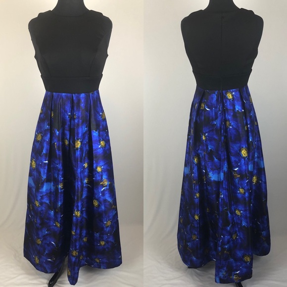 Signature by Sangria Dresses & Skirts - Sangria Floral Print Evening Gown